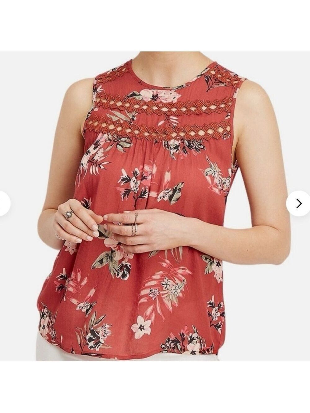 Women’s Maurices Sleeveless Tank Top with crochet details XXL NWT - Picture 13 of 15